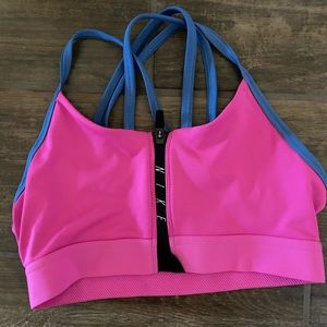 Nike zip up bra